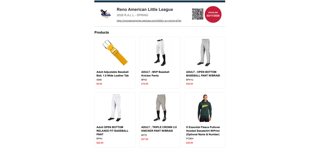 RALL TEAM MERCH STORE IS LIVE!