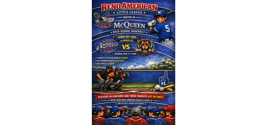 RALL McQueen Senior Day Game 4/11 @10AM